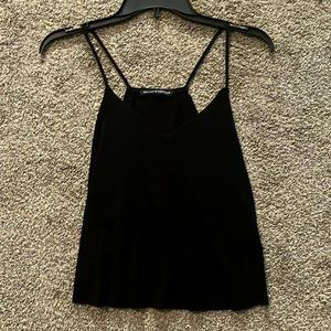 Brandy Melville Plain black V neck tank top